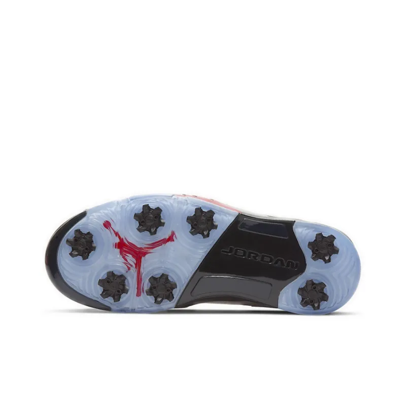 Jordan 5 Retro Low Golf Fire Red Silver Tongue-5