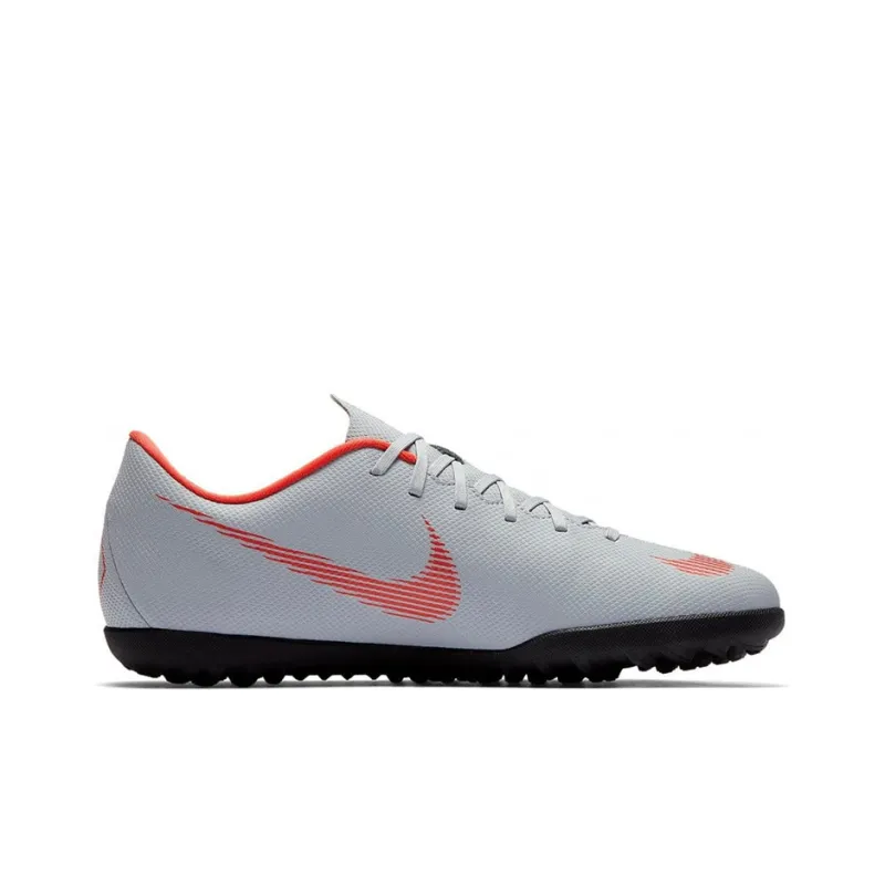 Nike Mercurial Vapor 12 Soccer Shoes Men Low-Top Gray/Orange-1