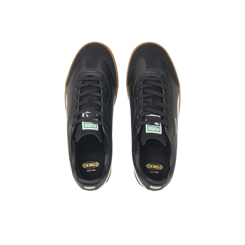 PUMA King 21 It Black White-2