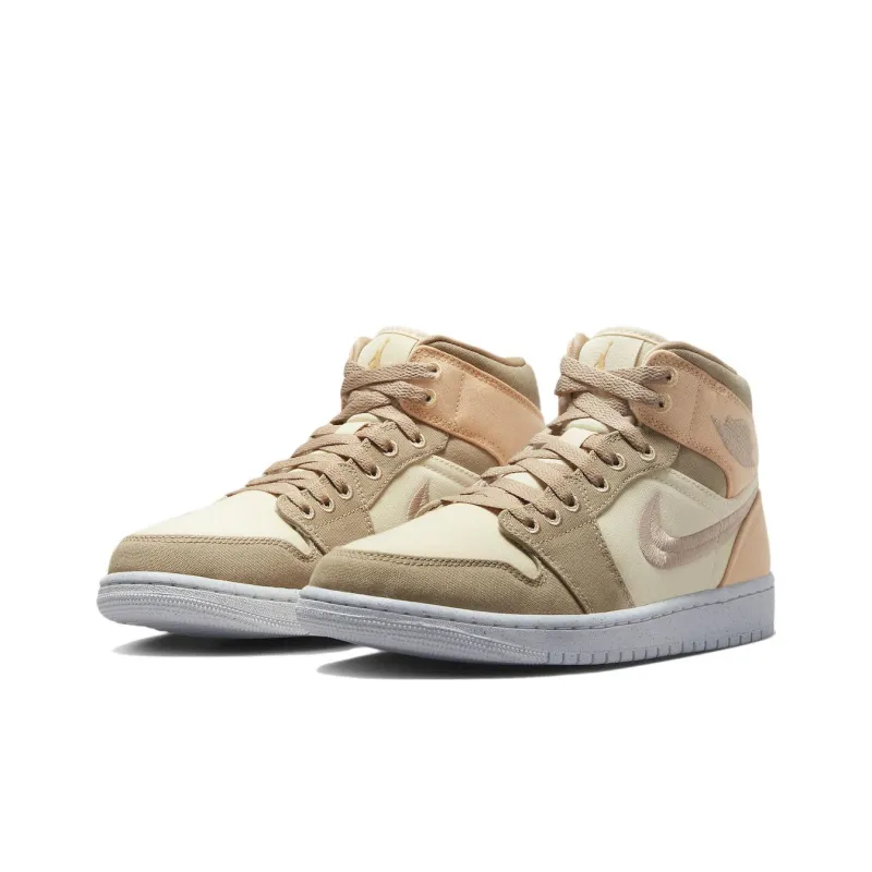 Jordan 1 Mid Se Canvas Khaki Women's-2