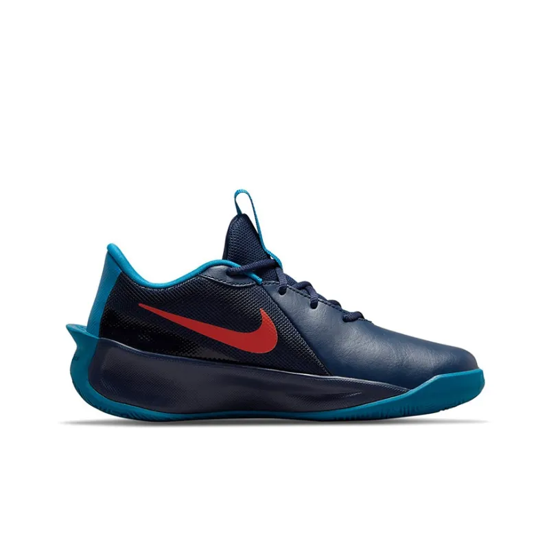 Nike Team Hustle Quick 3 Midnight Navy Orange GS-1