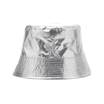 KANGOL Cotton Bucket Hats Unisex Silver