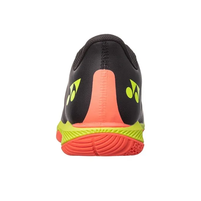 YONEX Comfort Z Cushioning Wear Resistant Coverage Support Impact Resistant Low Top Badminton Shoes Men's Black Yellow-3