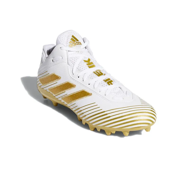 Adidas FREAK GHOST FG Rubber Long Studs Wear-Resistant Soccer Shoes Men's White Gold-2