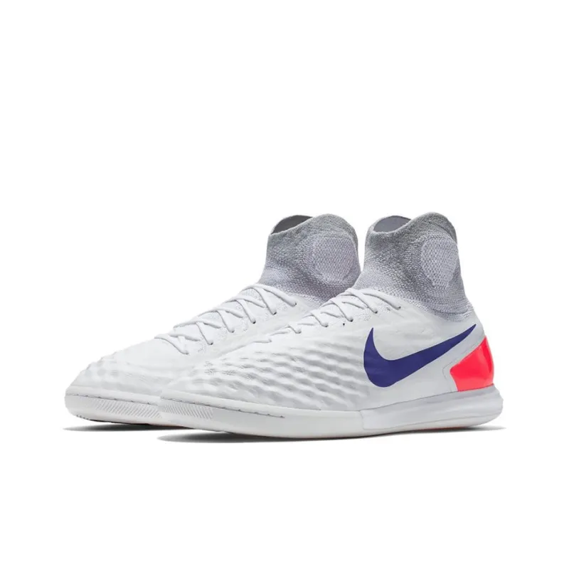 Nike IC/IN Cushioning Anti-Slip And Wear-Resistant Soccer Shoes Men's White-2