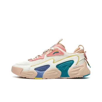 FILA Vortex Vintage Basketball Shoes Women's Low Top Milk Tea/Floral Wreath