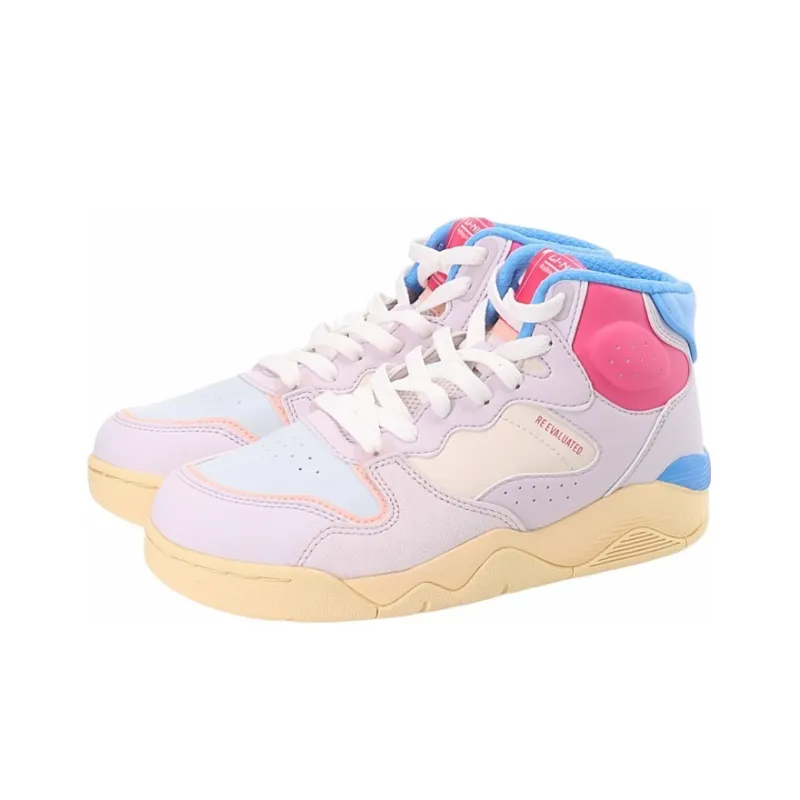 LiNing High-Top Vintage Basketball Shoes Women's Fuchsia-2