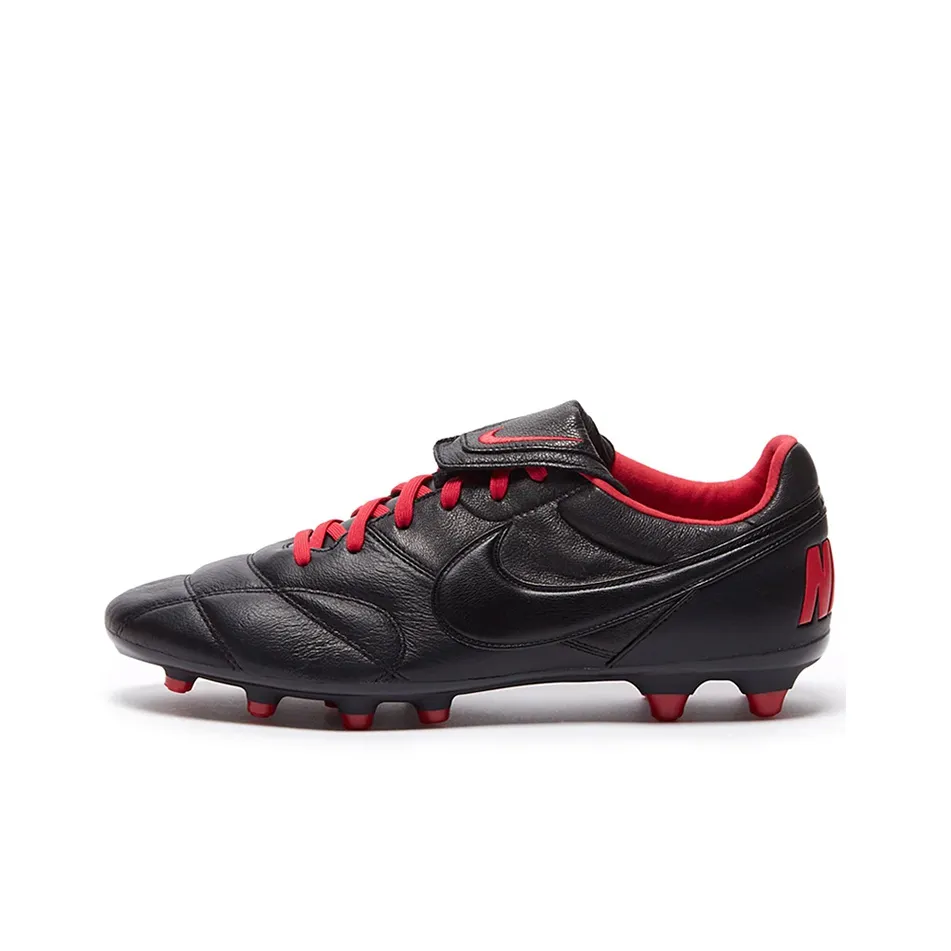 Nike Premier 2 Soccer Shoes Men Low Top Black/Red