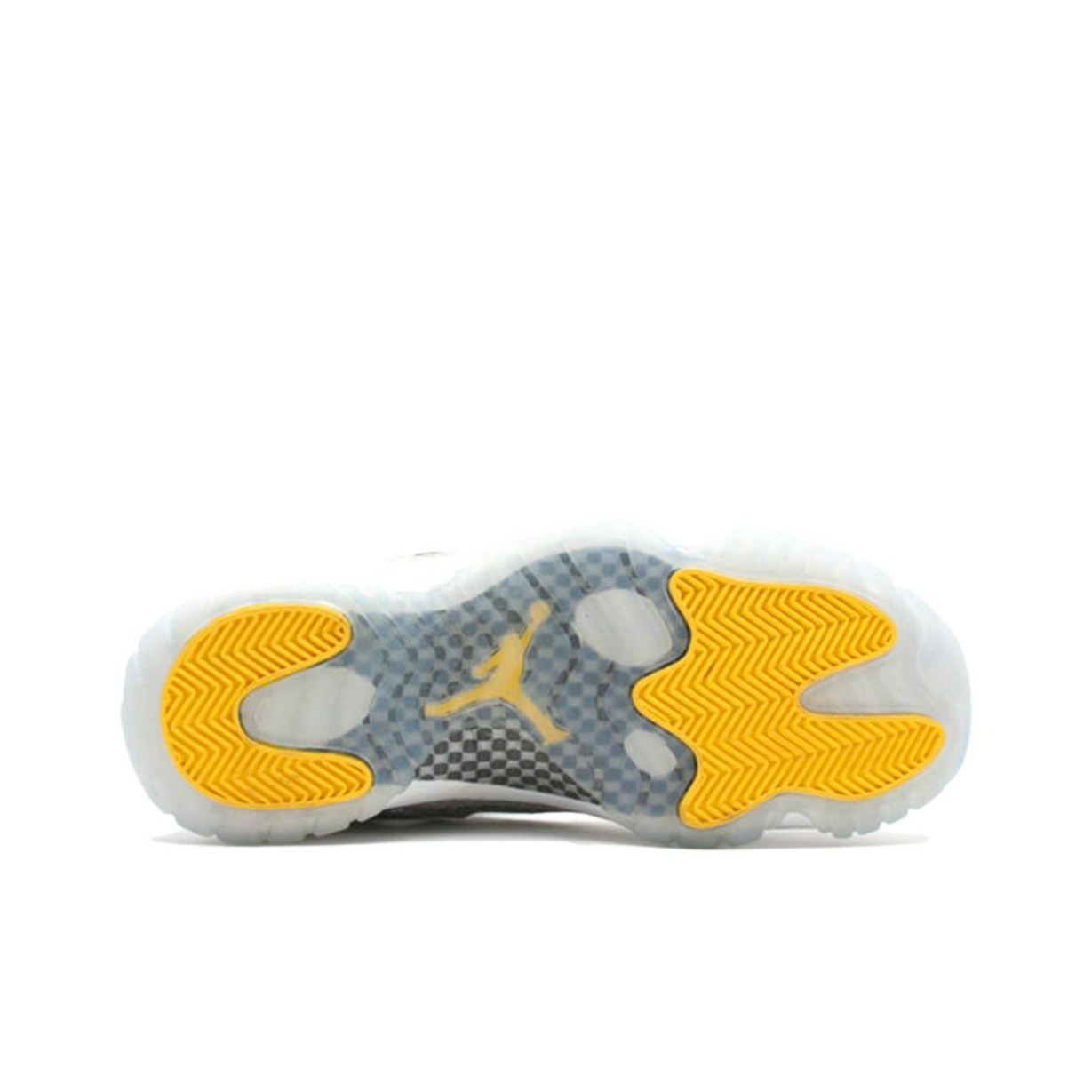 yellow and silver jordan 11