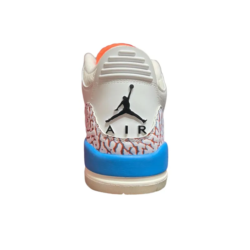 Jordan Air Jordan 3 Vintage Basketball Shoes Men Mid Top White Red Blue-3