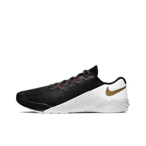 Nike Metcon 5 Black Metallic Gold Women's