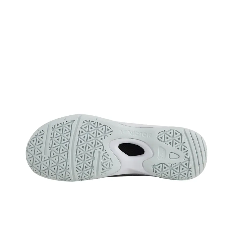 VICTOR Cushioned Slip Resistant Abrasion Resistant Low Top Badminton Shoes Unisex White-2