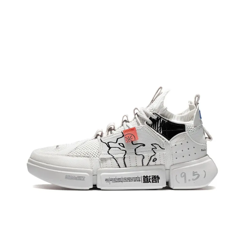 LiNing Essence 2 ACE Anti Slip Wear Resistant Mid Top Basketball Shoes Frost White-0