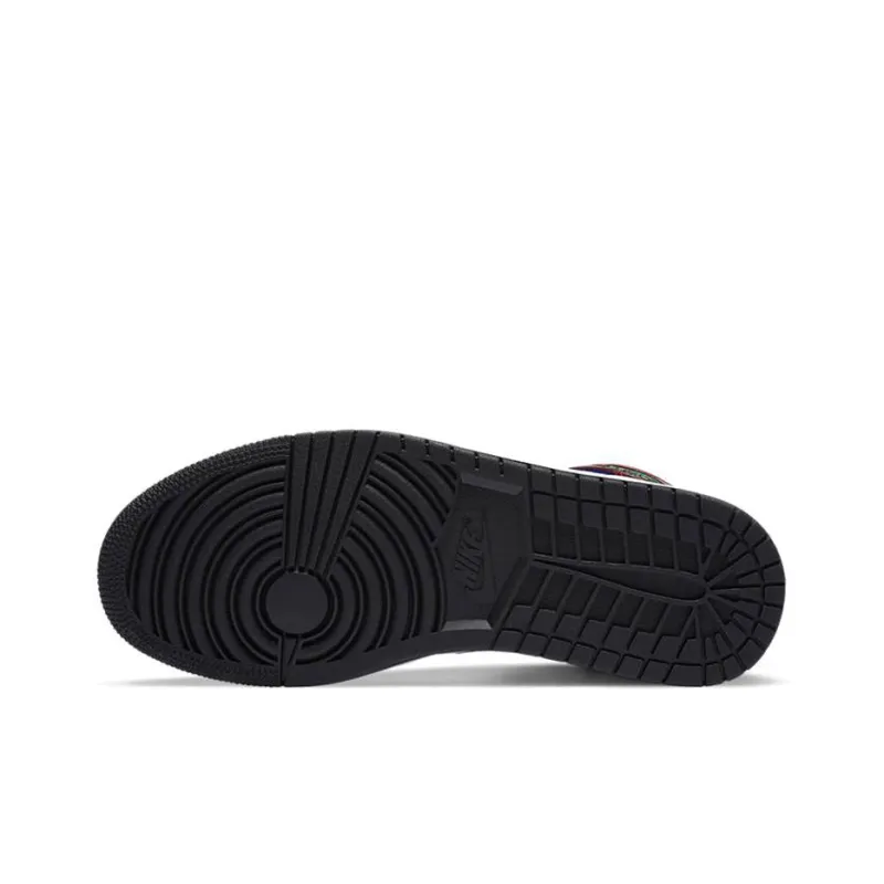 Jordan 1 Mid Se Black White Multi Color Women's-5