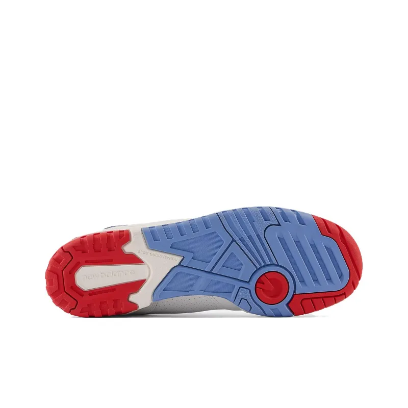 New Balance 550 White True Red Atlantic Blue-4