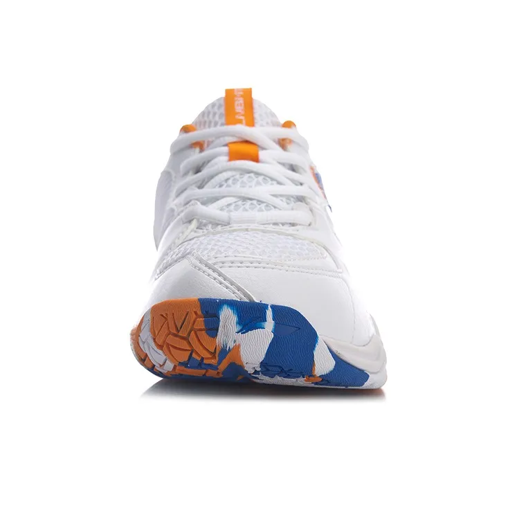 LINING Badminton Shoes Women's Low Top White/Orange-3