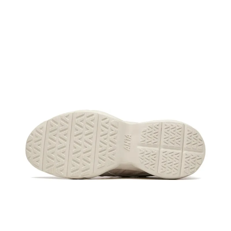 Anta Variety Training Collection Cushioning Anti-Slip And Wear-Resistant Low-Top Training Shoes Men's Linen Gray-4