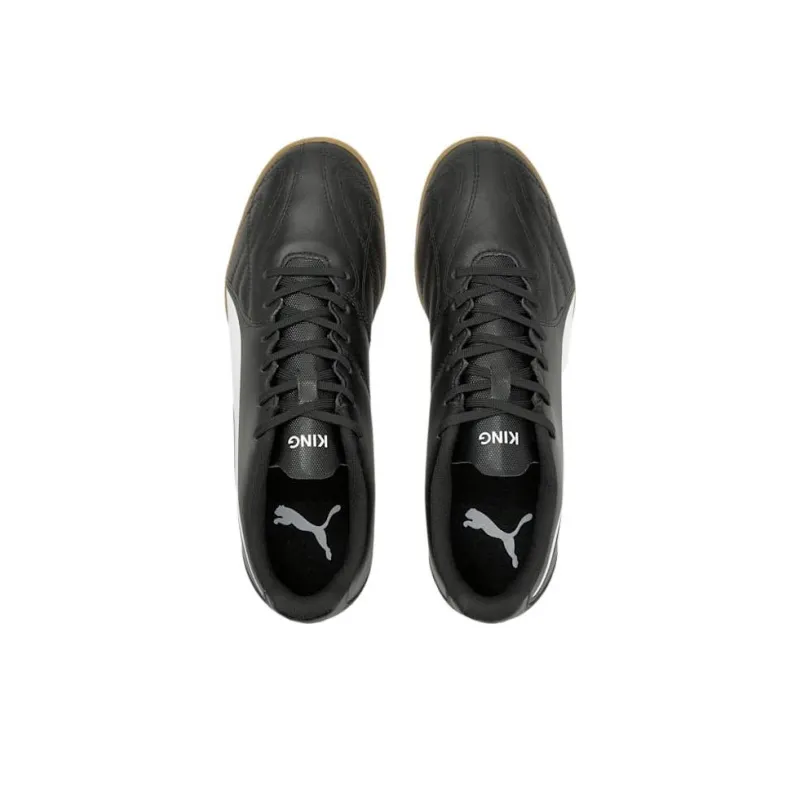 PUMA King Hero 21 IT King Hero 21 Cushioning Anti-Slip And Wear-Resistant Soccer Shoes Men's Black Brown-2