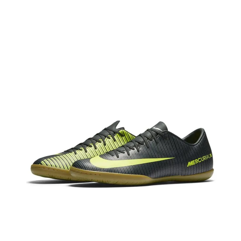 Nike IC/IN Cushioning, Slip Resistant, And Abrasion Resistant Soccer Shoes Men's Black Green-1