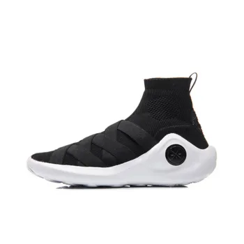 LiNing Wade Collection Essence Anti Slip Wear Resistant High Top Vintage Basketball Shoes Black