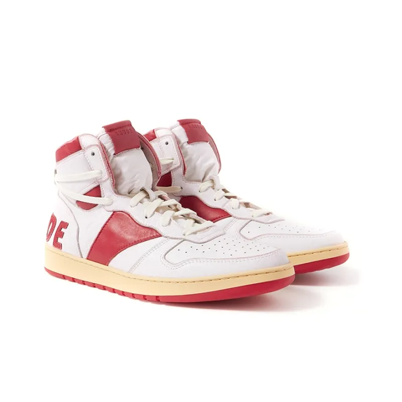 RHUDE Rhecess High 'White Red'-3