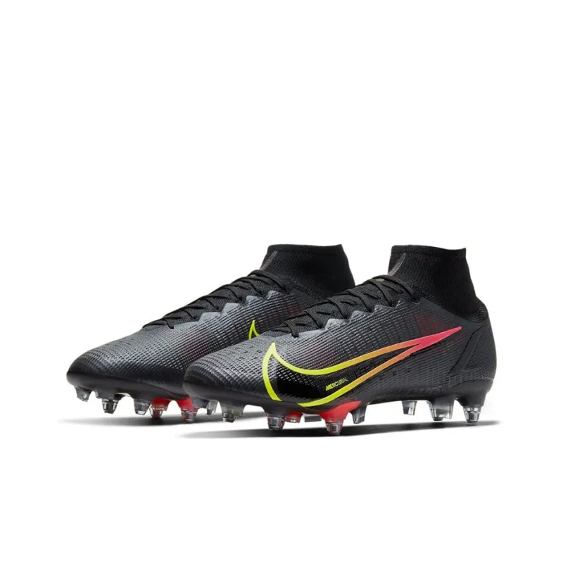 Nike Mercurial Superfly 8 Elite SG Pro Ac 'Black Yellow Orange'-2