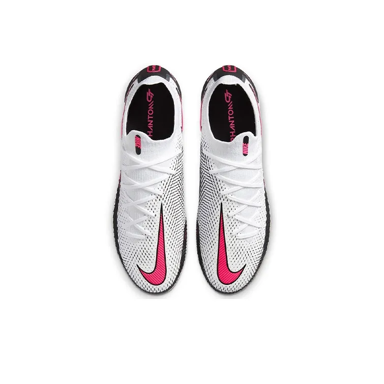 Nike Phantom GT Soccer Shoes Men Low Top Black/White/Pink-3