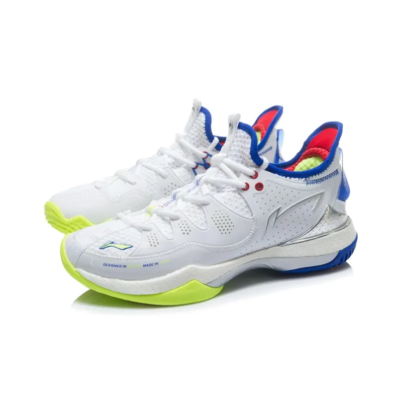 LiNing Battle Halberd 3 Slip-Resistant Breathable Low-Top Badminton Shoes Unisex Standard White-2