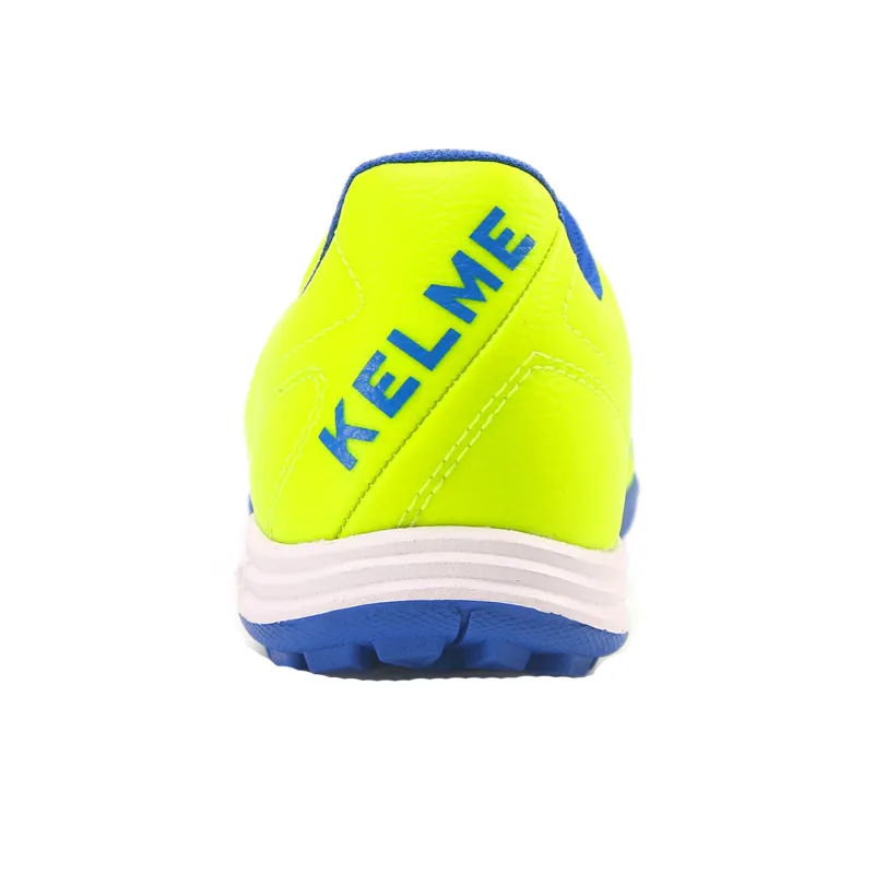 KELME TF Rubber Broken Studs Slip Resistant, Abrasion Resistant, Breathable Soccer Shoes Unisex Yellow Blue-3