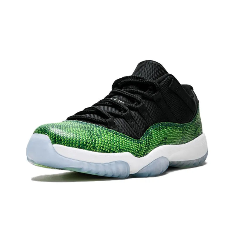 Jordan 11 Retro Low Green Snakeskin-2