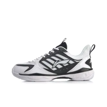 LiNing Battle Halberd 2 Lite Anti Slip And Wear Resistant Cushioning Support Low Top Badminton Shoes Men's White Black