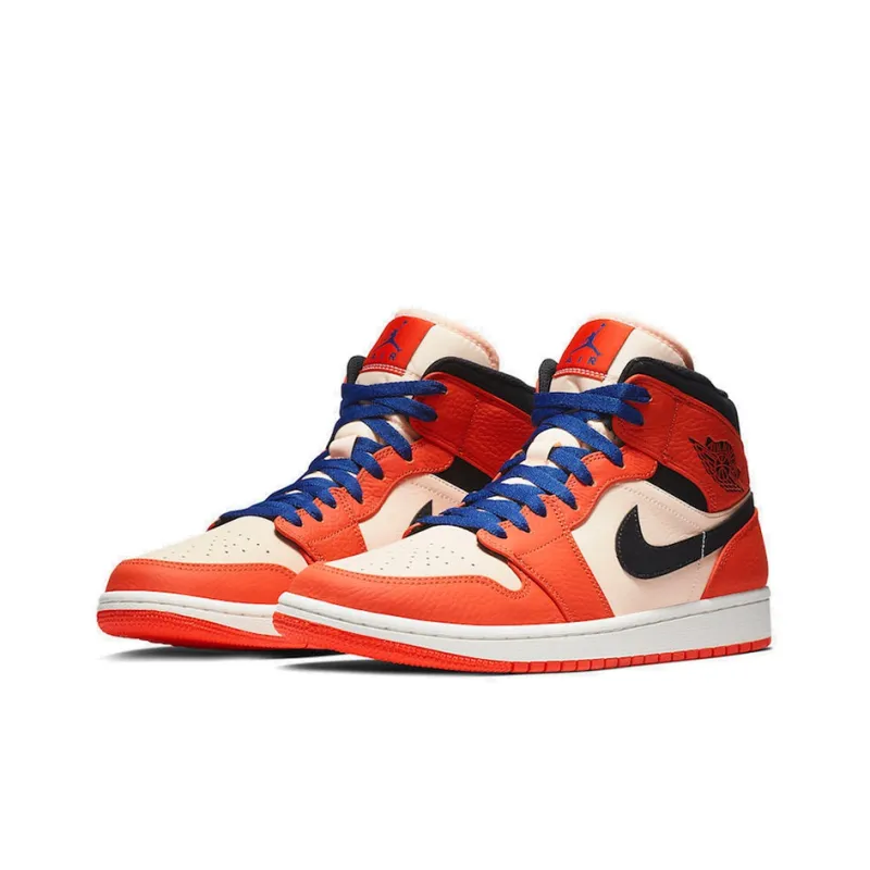 Jordan 1 Mid 'Team Orange Black'-2