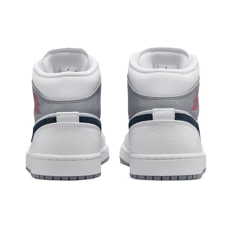Jordan 1 Mid Paris White-4