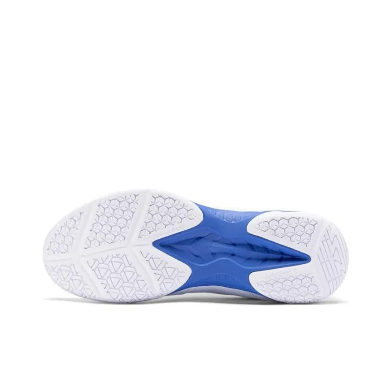 LiNing CS6 Anti Slip And Wear Resistant Breathable Low Top Badminton Shoes Unisex White Blue-4