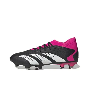 Adidas PREDATOR ACCURACY.3 Cushioning Anti-Slip And Wear-Resistant Soccer Shoes Men's Black Pink