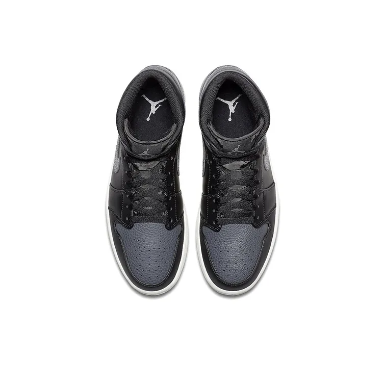 Jordan 1 Retro Mid Black Dark Grey-3