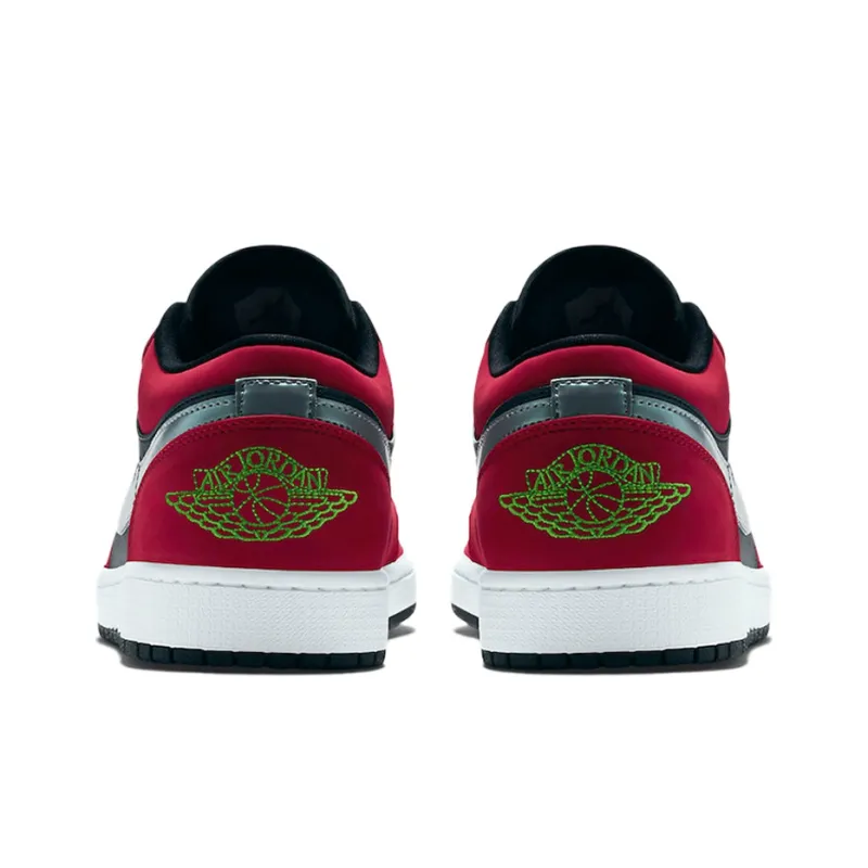 Jordan 1 Low Black Green Pulse Gym Red-3