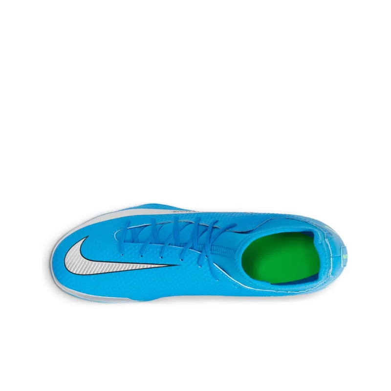 Nike Phantom GT Multi-Surface Soccer Shoes Blue Silver Low-Top-2