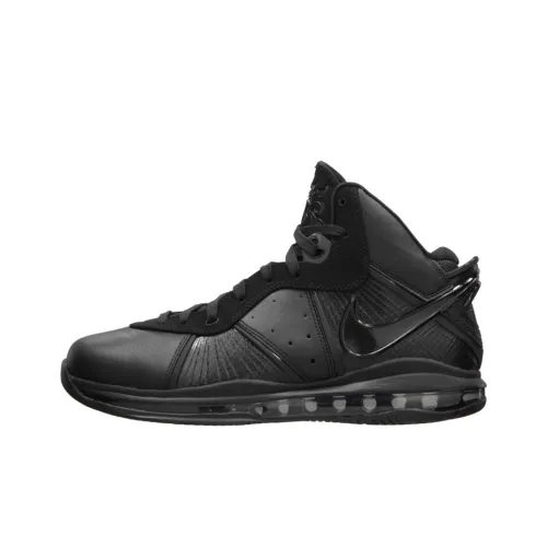 Nike Lebron 8 Vintage Basketball Shoes Men Mid-Top Black/Black/Dark Gray