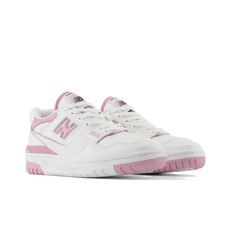 New Balance 550 White Bubblegum Pink Women's-2