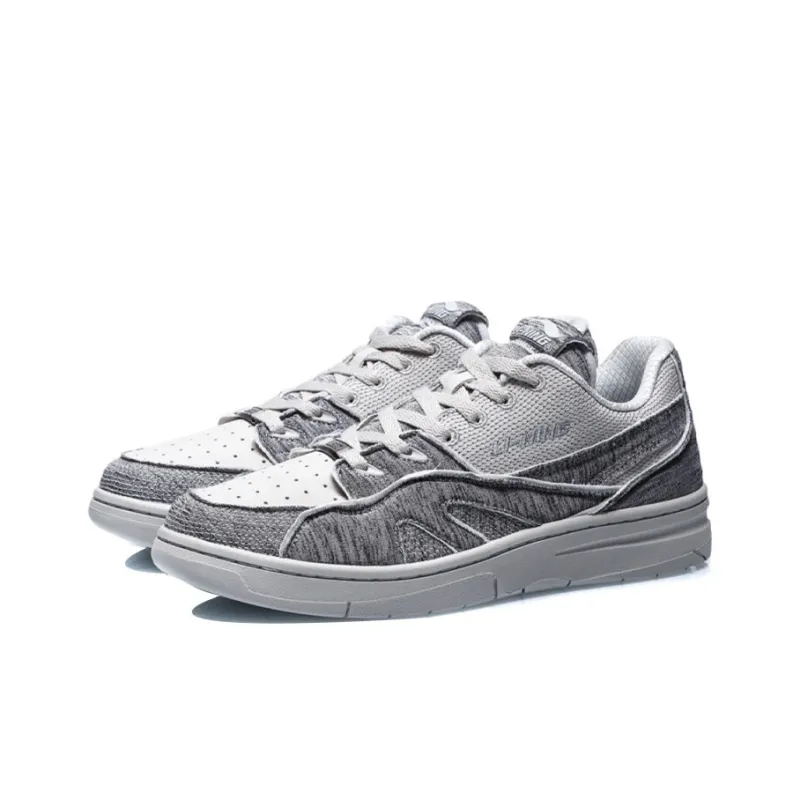 LiNing 937 Vintage Basketball Shoes Women's Low Top Gray-2