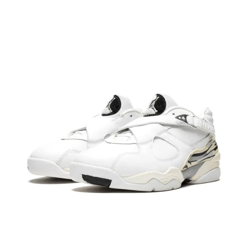 Jordan 8 Retro Low White Metallic Silver-3