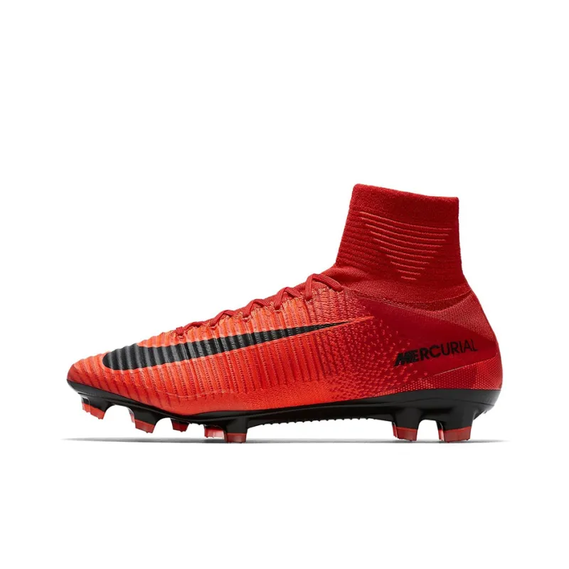 Nike Mercurial Superfly 5 Soccer Shoes Men High Top Red/Black-0