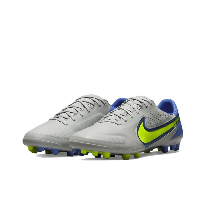 Nike Unisex Legend 9 Pro AG Soccer Shoes Grey/Yellow-2