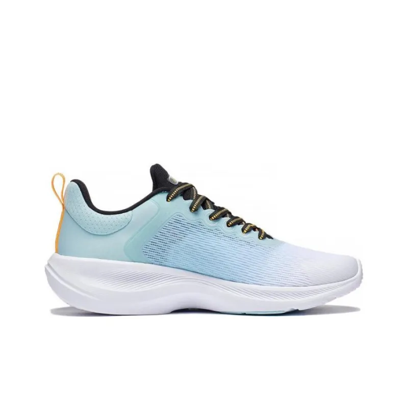 LiNing Lan Guang Anti Slip And Wear Resistant Breathable Low Top Badminton Shoes Men's Blue White Orange-1