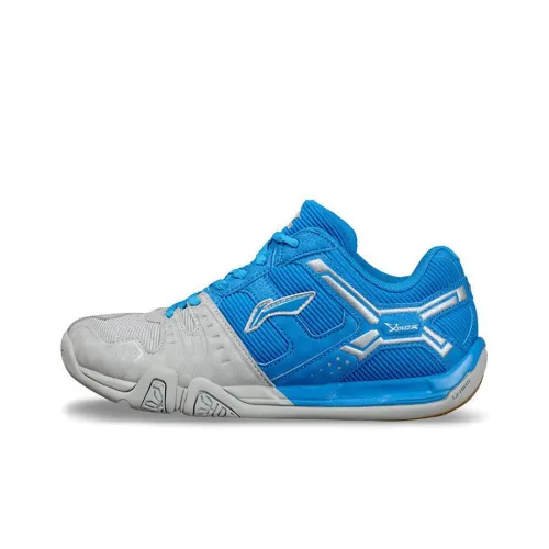 LINING Flying Close To The Ground Badminton Shoes Men Low-Top Blue/Gray