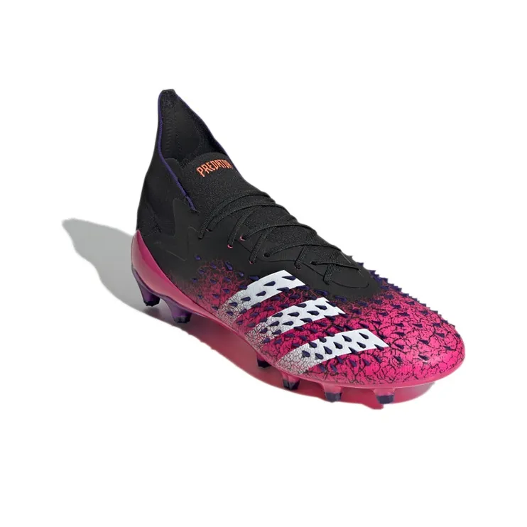 Adidas Predator Freak.1 AG Rubber Short Studs Artificial Ground Slip-Resistant Soccer Shoes Men's Pink Black-2