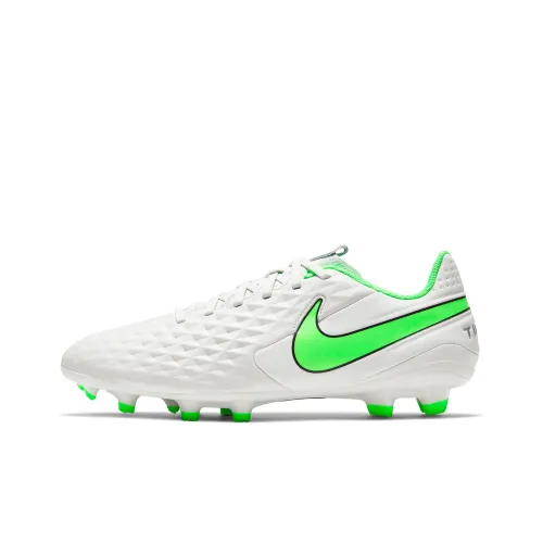 Nike Tiempo Legend 8 Soccer Shoes Unisex Low-Top Light Silver