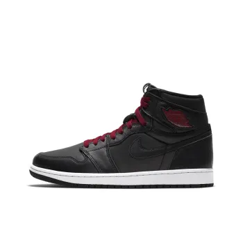 JORDAN 1 Retro High Black Satin Gym Red