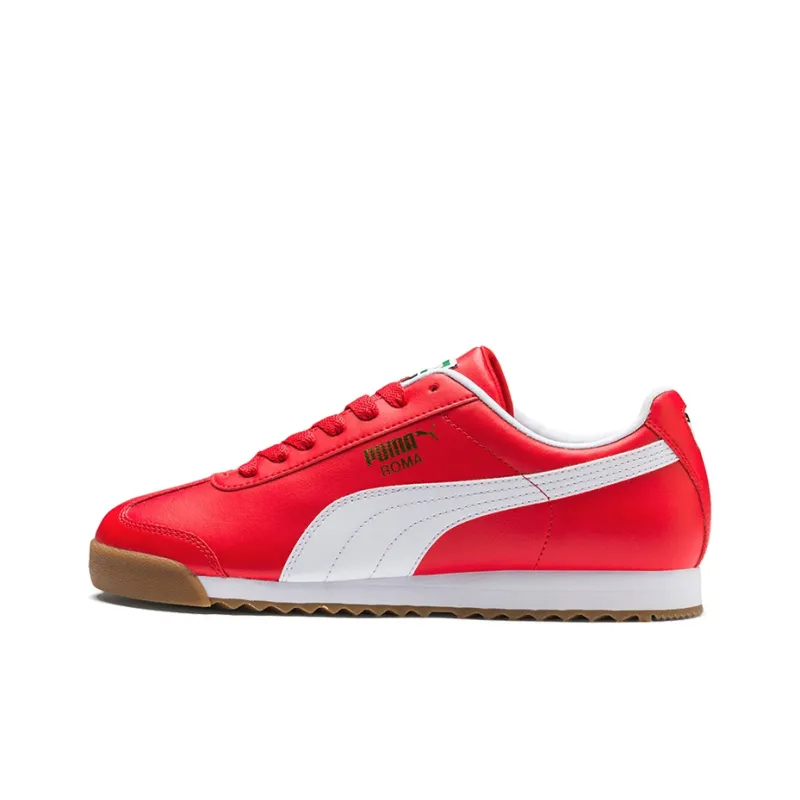 PUMA Roma Basic Low Running Shoes White/Red-0
